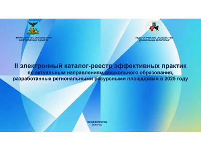 Министерство образования Белгородской области представило инновационный каталог педагогических практик для дошкольного образования